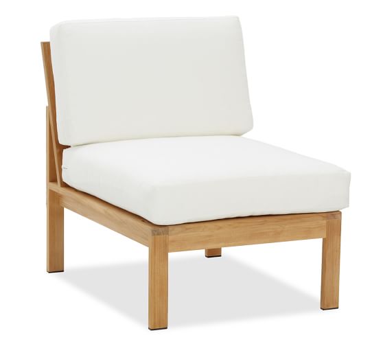 Madera Sunbrella Teak Outdoor Furniture Cushions Pottery Barn