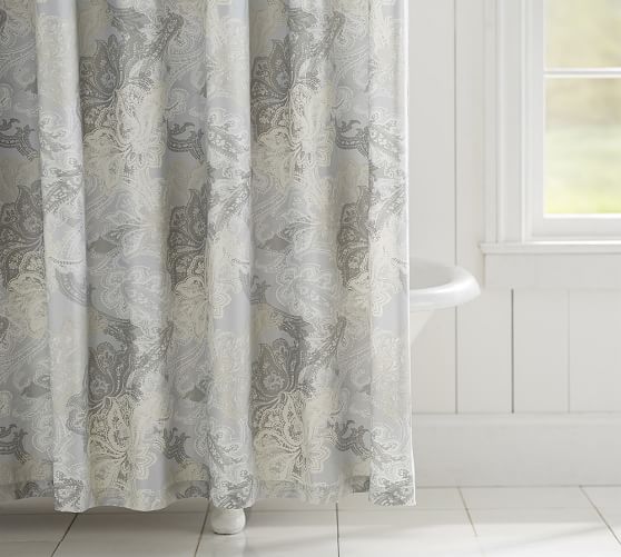 Willow Paisley Shower Curtain Pottery Barn