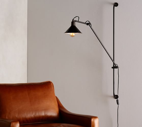 Leighton Adjustable Wall Sconce Pottery Barn