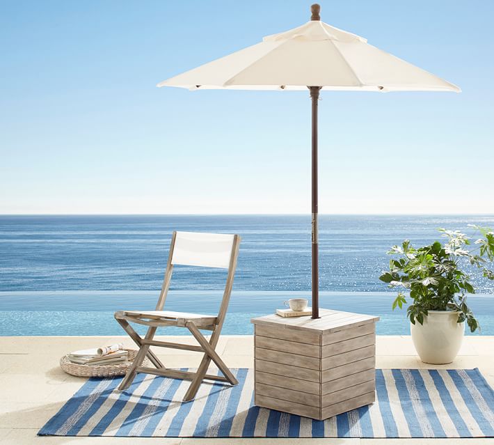 Indio Umbrella Stand Side Table Stands Pottery Barn