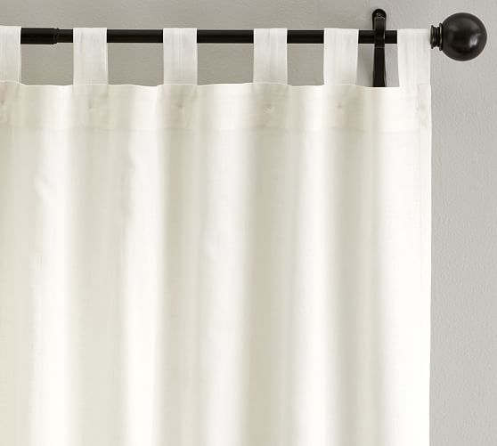 Easton Cotton/Linen Curtain | Pottery Barn