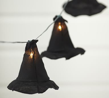 halloween witch hat string lights