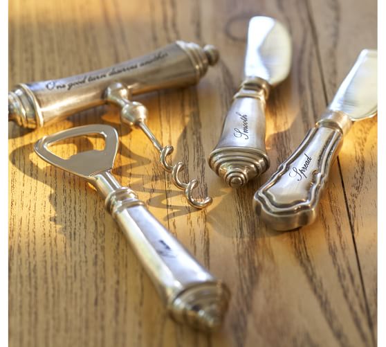 Antique Silver Sentiment Bottle Opener Pottery Barn