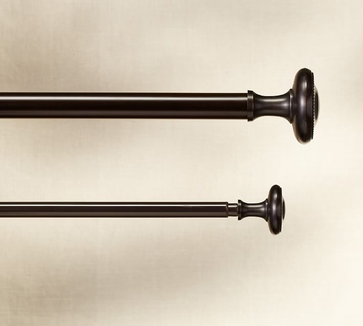 Vintage Curtain Rod Wall Bracket Oil Rubbed Bronze Finish Vintage Curtain Rod Wall Bracket Oil Rubbed Bronze Finish Pottery Barn