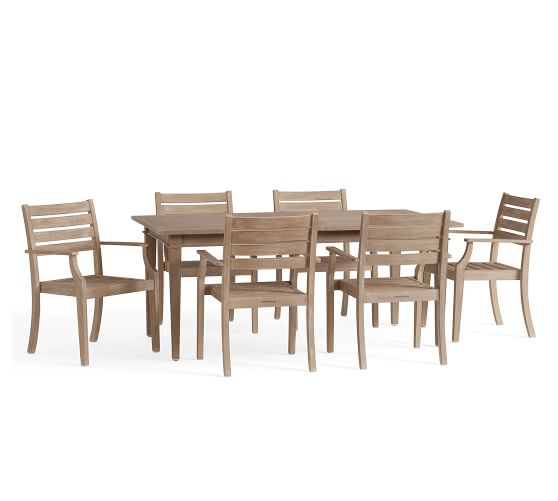 Belmont Dining Table & Arm Chair Dining Set | Pottery Barn