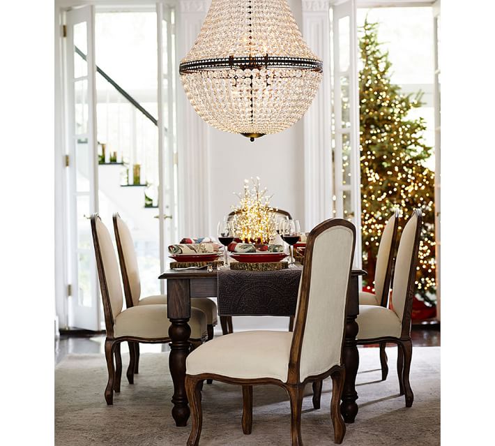 Mia Faceted Crystal Extra Large Chandelier Pottery Barn