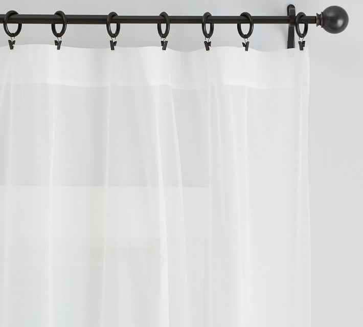 Classic Voile Sheer Curtain Alabaster Pottery Barn