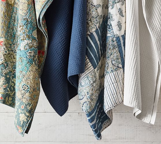 Mackenna Patchwork Quilt & Sham Pottery Barn