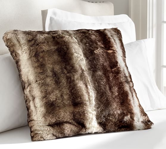 Faux Fur Euro Sham Pottery Barn