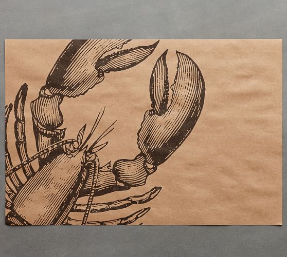 Lobster Paper Placemat Tear Off Pad Pottery Barn