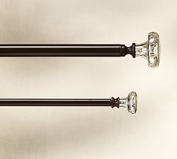 Oil Rubbed Bronze Curtain Rods Hardware Pottery Barn Vintage Mercury Gl Finial Set Of 2 Oil Rubbed Bronze Finish