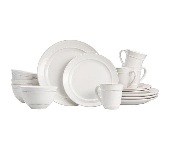 Cambria Stoneware 16Piece Dinnerware Set Pottery Barn
