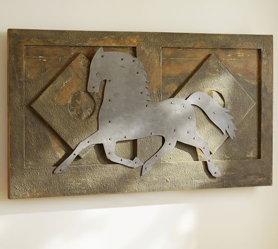 Horse Wall Art Decor Pottery Barn Horse Wall Art