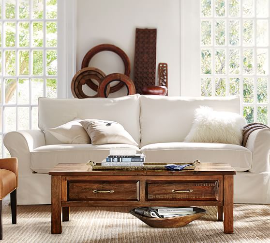 Bowry Reclaimed Wood Coffee Table Pottery Barn