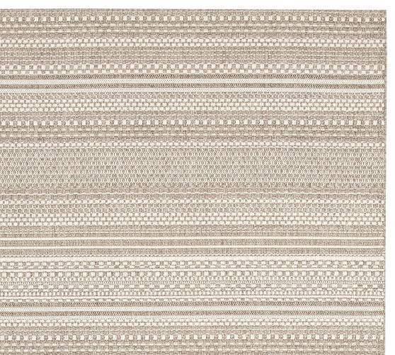 Parker Synthetic Indoor Outdoor Rug Bleached Pottery Barn