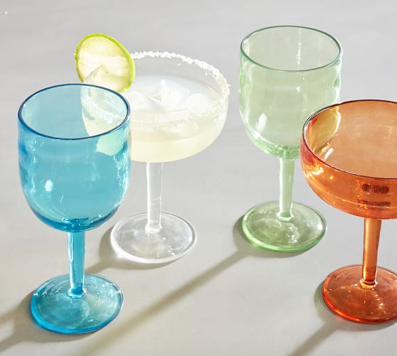 Tulum Acrylic Margarita Glass, Set of 4 Pottery Barn