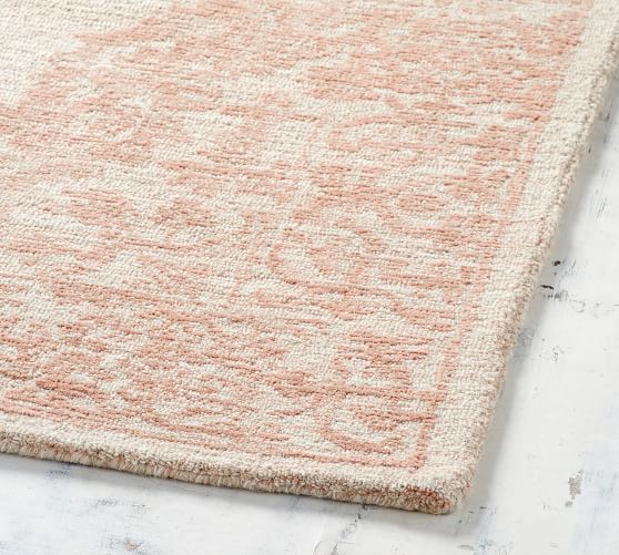 Kenley Tufted Rug Blush Pottery Barn