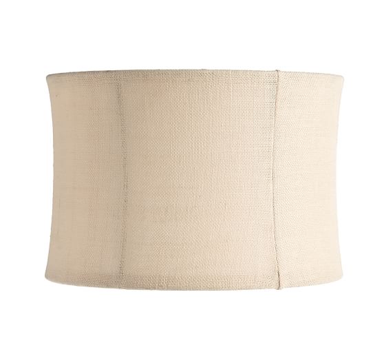 Burlap Flared Drum Lamp Shade Pottery Barn