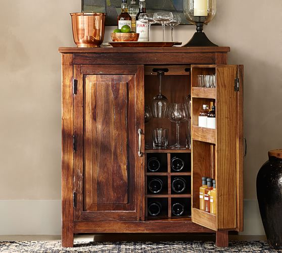 Bowry Bar Cabinet Furniture Pottery Barn Start 360 Product Viewer