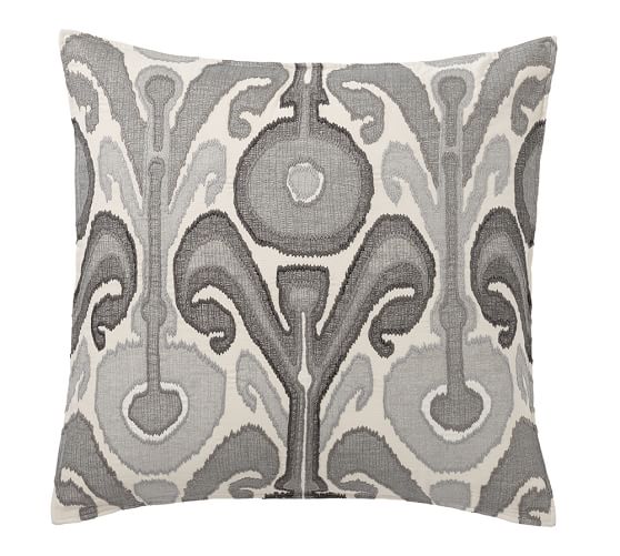 Kenmare Ikat Embroidered Decorative Pillow Covers Pottery Barn