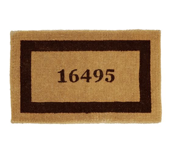 Personalized Doormat, 22 x 36", Espresso Pottery Barn