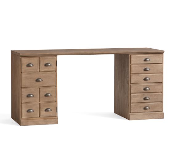 Home Office Desks Computer Writing Pottery Barn Tuscan Chestnut Artis Black Seadrift