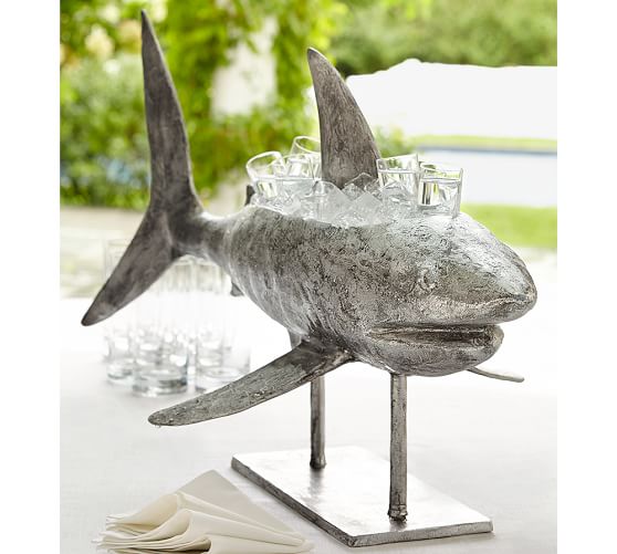 Shark Beverage Cooler Bar Accessories Pottery Barn