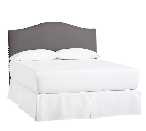 Raleigh Upholstered Curved Low Bed Pottery Barn