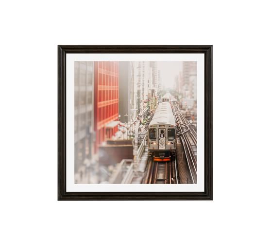 Around The Loop Framed Print By Tracey Capone 25x25 Ridged