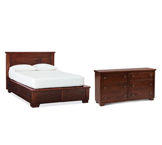 Sumatra Storage Bed Extra Wide Dresser King California King