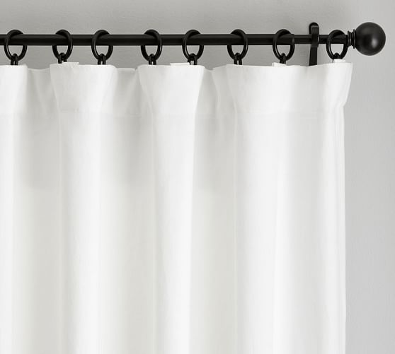 Belgian Flax Linen Drape Blackout Lining 50 X 84 White Pottery Barn Belgian Flax Linen Drape Blackout
