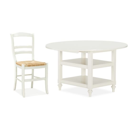Shayne Dining Table Isabella Chair Set Antique White