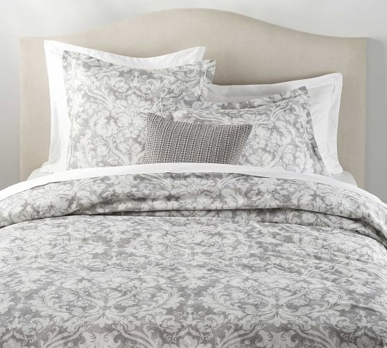 Talisa Printed Duvet & Shams Gray Pottery Barn
