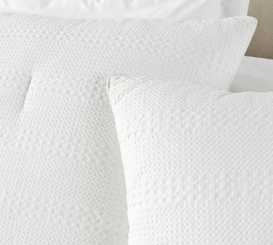 Waffle Weave Textured Comforter & Shams Pottery Barn