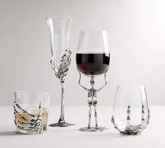 Skeleton Wine Glasses Pottery Barn