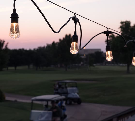 Color Changing Indoor/Outdoor LED String Lights Black Pottery Barn
