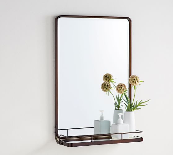 Vintage Mirror With Shelf Pottery Barn
