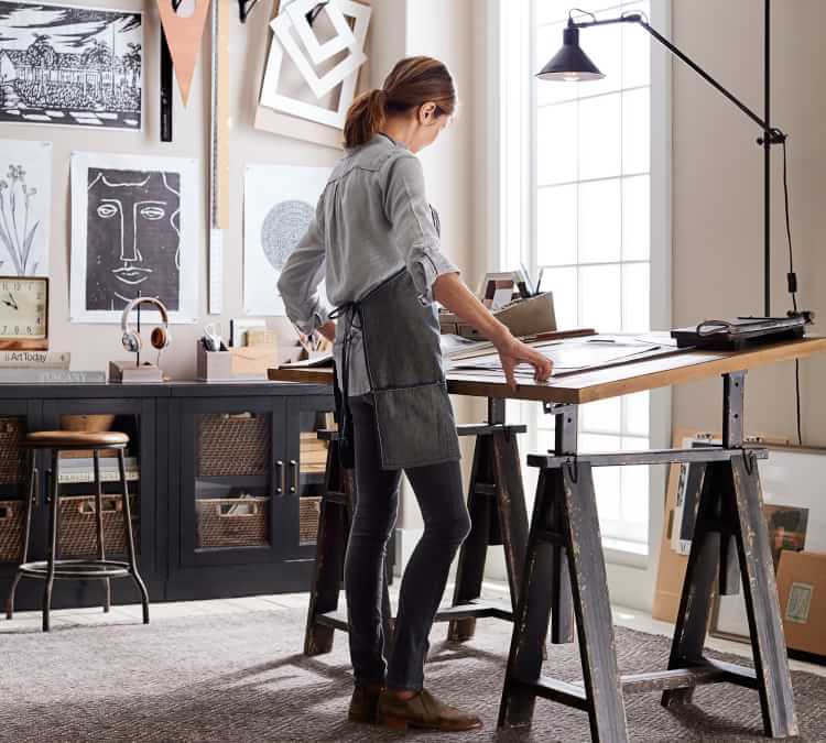 Ashton Swivel Desk Chair Pottery Barn