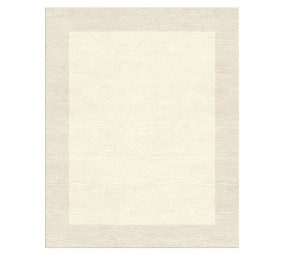 Henley Custom Tufted Rug Ivory Pottery Barn