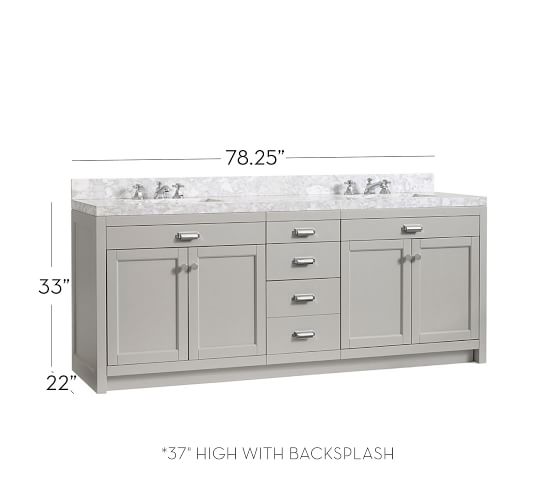 Davis Double Sink Vanity With Drawers Pottery Barn Scroll To Next Item