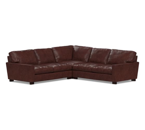Leather Sectionals & Leather Modular Sofas Pottery Barn
