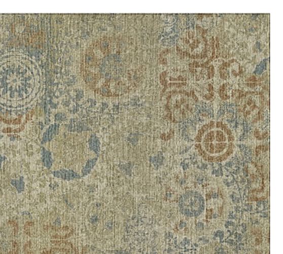 Talia Custom Printed Rug Neutral Multi Pottery Barn