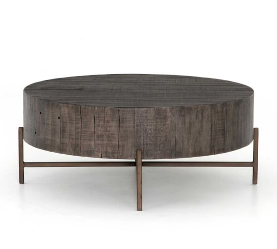 Fargo Round Coffee Table Pottery Barn