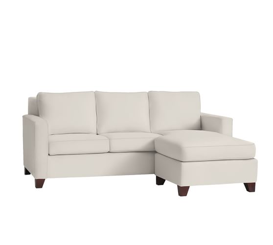 Cameron Square Arm Upholstered Sofa With Reversible Chaise Sectional