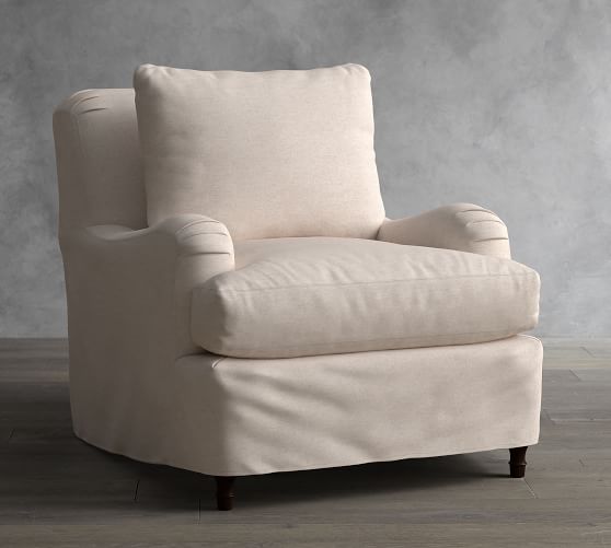 Carlisle Slipcovered Armchair Pottery Barn