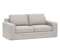 Micro Suede Couch Pottery Barn
