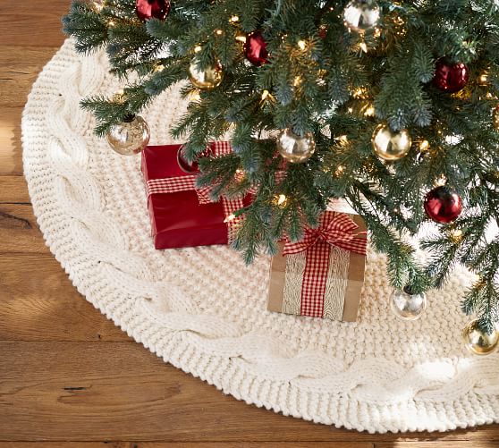 Christmas Tree Skirt Pottery Barn 