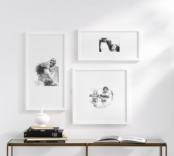 Wood Gallery Custom Mat Picture Frames Pottery Barn