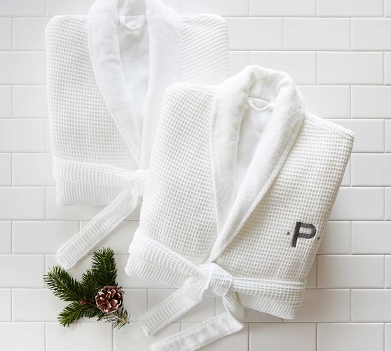 Waffle Weave Resort Bath Robe Pottery Barn