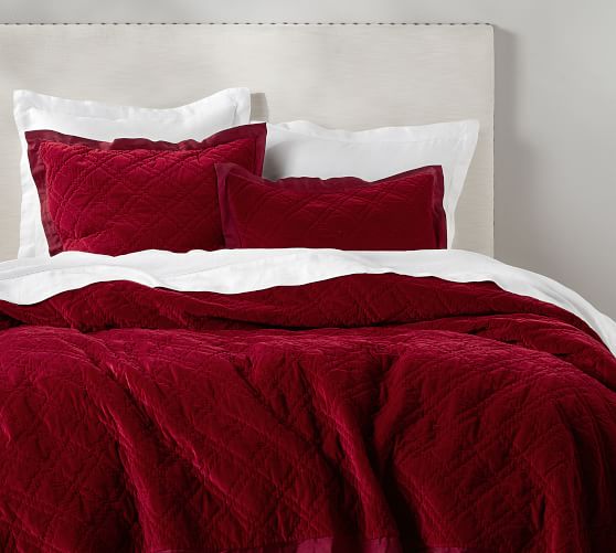 Velvet Bedding Pottery Barn
